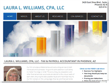 Tablet Screenshot of laura-williams-cpa.com